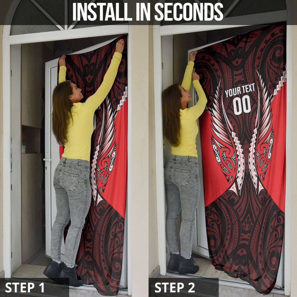 Canterbury 2026 Rugby Custom Door Cover NZ Maori Silver Fern