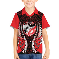 Canterbury 2026 Rugby Custom Family Matching Puletasi and Hawaiian Shirt NZ Maori Silver Fern