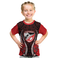 Canterbury 2026 Rugby Custom Kid T Shirt NZ Maori Silver Fern