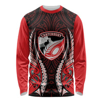 Canterbury 2026 Rugby Custom Long Sleeve Shirt NZ Maori Silver Fern