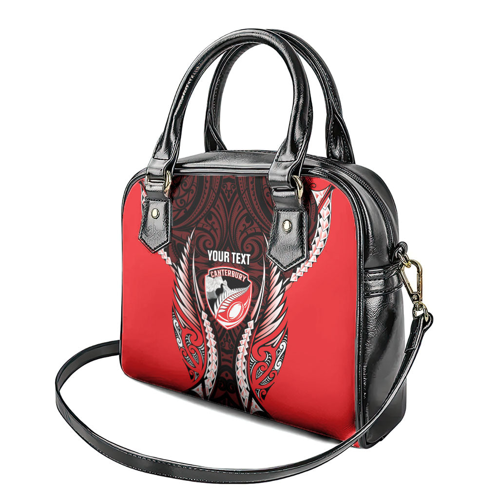 Canterbury 2026 Rugby Custom Shoulder Handbag NZ Maori Silver Fern