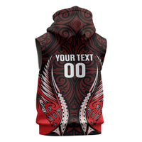 Canterbury 2026 Rugby Custom Sleeveless Zip Hoodie NZ Maori Silver Fern