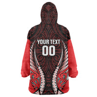Canterbury 2026 Rugby Custom Wearable Blanket Hoodie NZ Maori Silver Fern