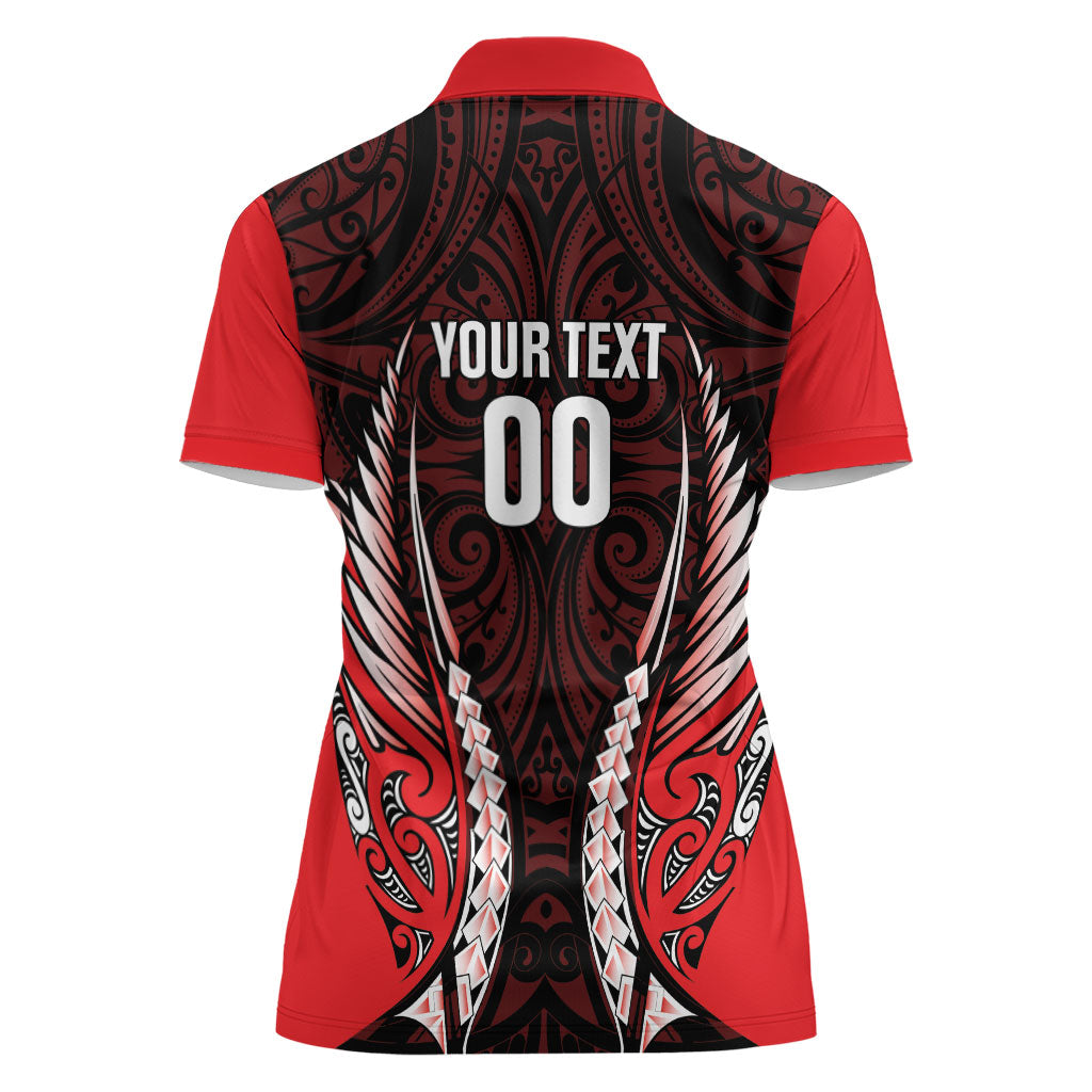 Canterbury 2026 Rugby Custom Women Polo Shirt NZ Maori Silver Fern