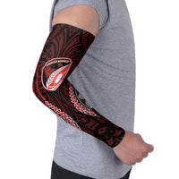 Counties Manukau 2026 Rugby Custom Arm Sleeves NZ Maori Silver Fern