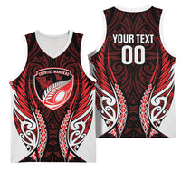 Counties Manukau 2026 Rugby Custom Basketball Jersey NZ Maori Silver Fern