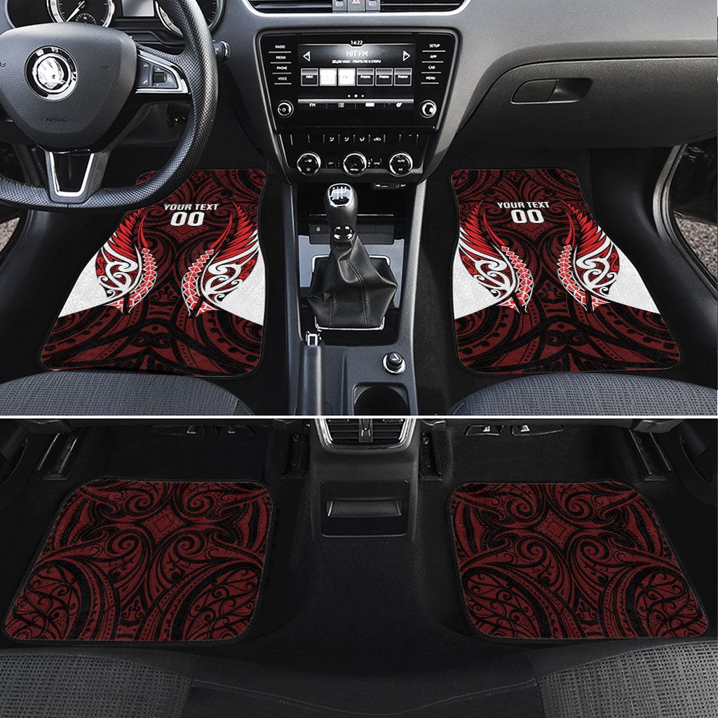 Counties Manukau 2026 Rugby Custom Car Mats NZ Maori Silver Fern