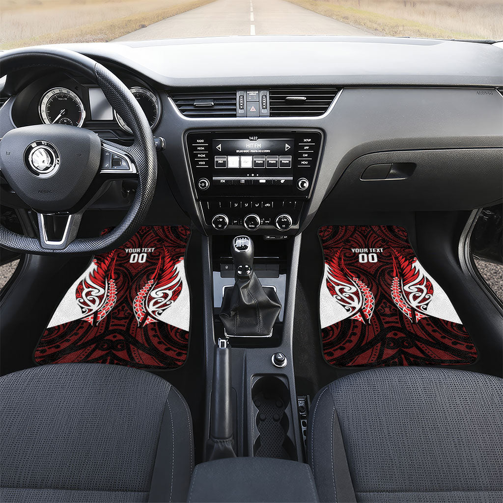 Counties Manukau 2026 Rugby Custom Car Mats NZ Maori Silver Fern