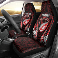 Counties Manukau 2026 Rugby Custom Car Seat Cover NZ Maori Silver Fern