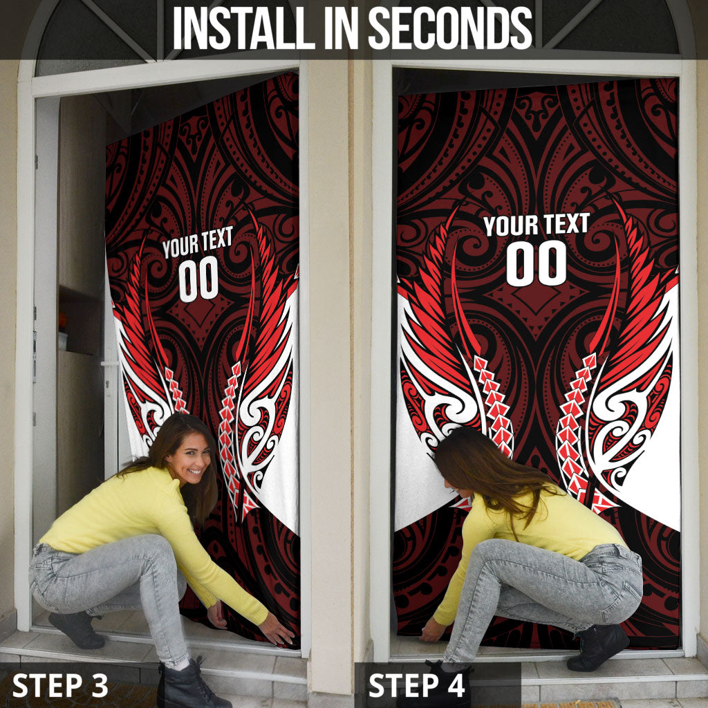 Counties Manukau 2026 Rugby Custom Door Cover NZ Maori Silver Fern