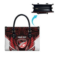 Counties Manukau 2026 Rugby Custom Leather Bag NZ Maori Silver Fern