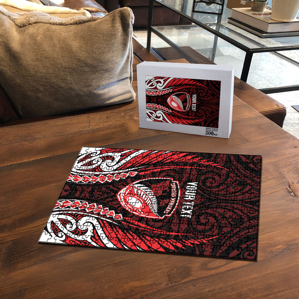 Counties Manukau 2026 Rugby Custom Puzzle NZ Maori Silver Fern