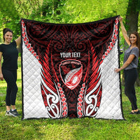 Counties Manukau 2026 Rugby Custom Quilt NZ Maori Silver Fern