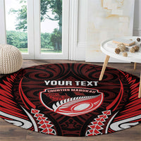 Counties Manukau 2026 Rugby Custom Round Carpet NZ Maori Silver Fern