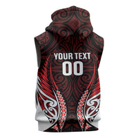 Counties Manukau 2026 Rugby Custom Sleeveless Hoodie NZ Maori Silver Fern