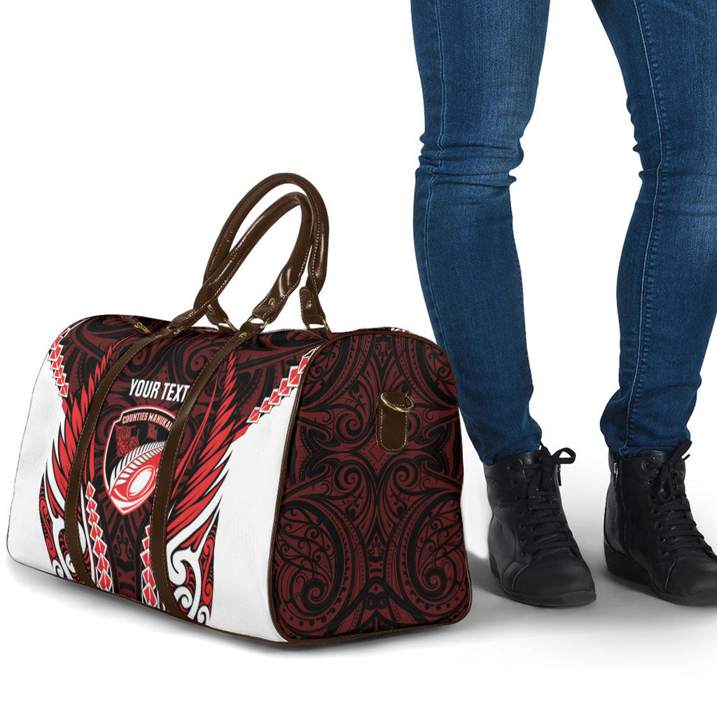 Counties Manukau 2026 Rugby Custom Travel Bag NZ Maori Silver Fern