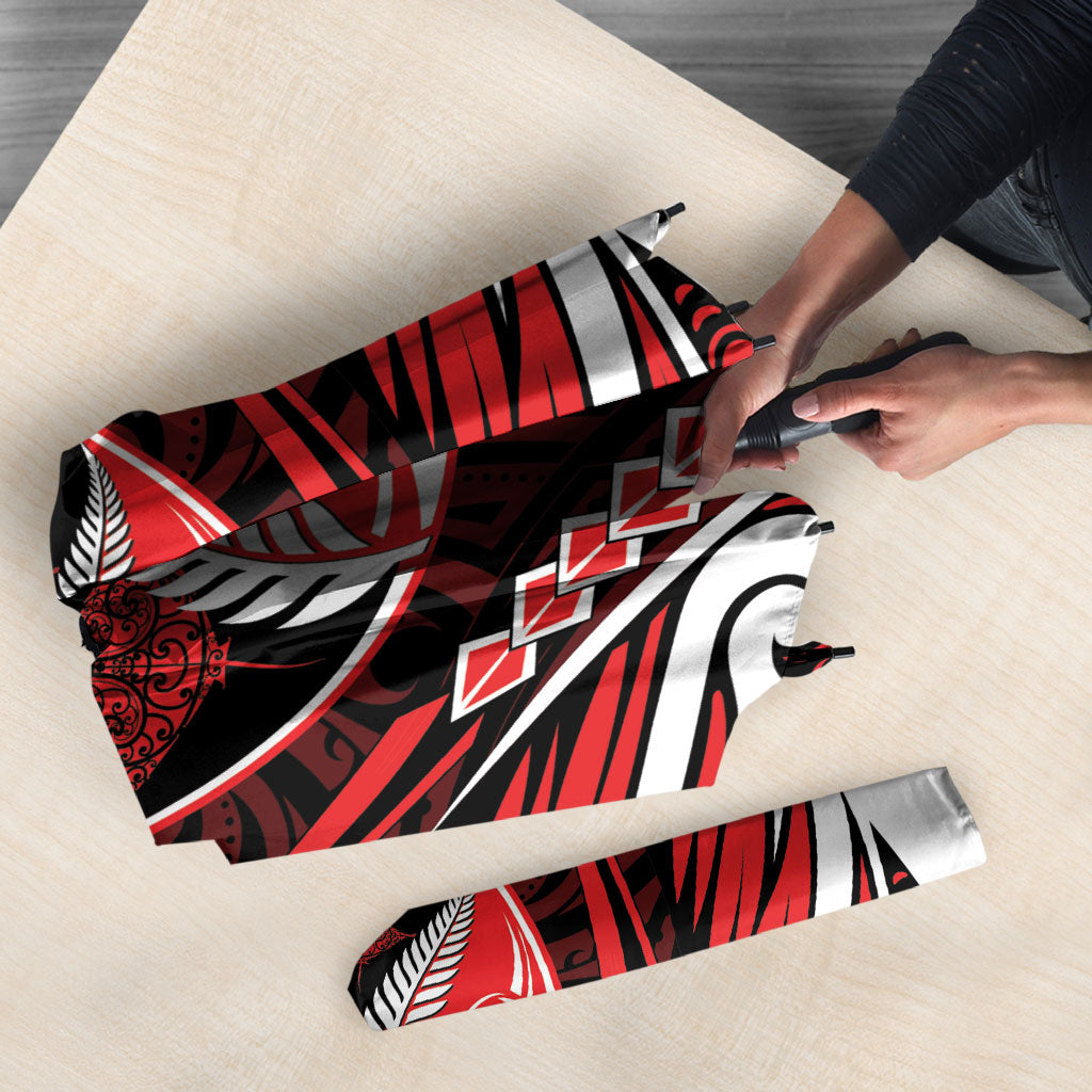 Counties Manukau 2026 Rugby Custom Umbrella NZ Maori Silver Fern