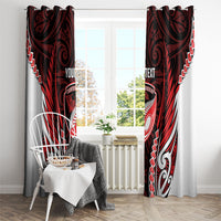 Counties Manukau 2026 Rugby Custom Window Curtain NZ Maori Silver Fern