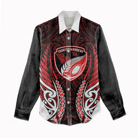 Counties Manukau 2026 Rugby Custom Women Casual Shirt NZ Maori Silver Fern