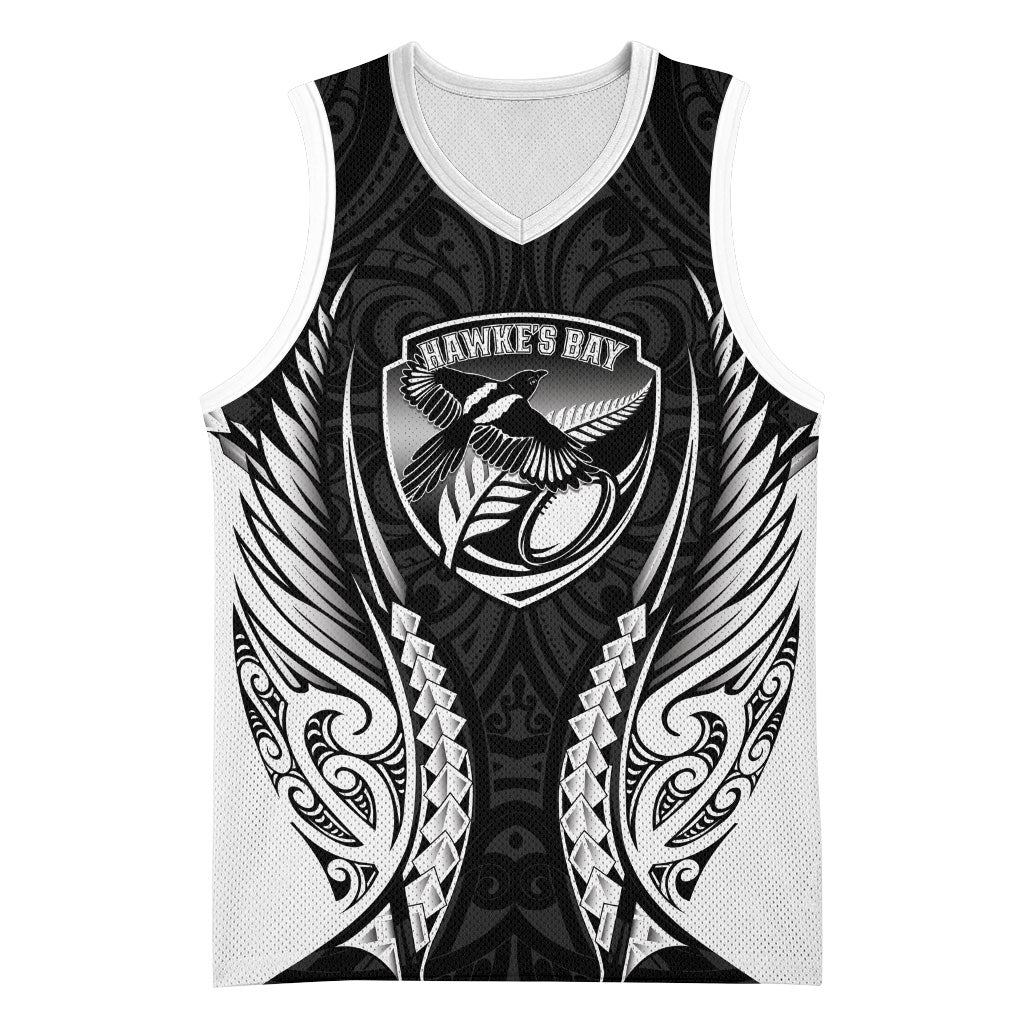 Hawke's Bay 2026 Rugby Custom Basketball Jersey NZ Maori Silver Fern