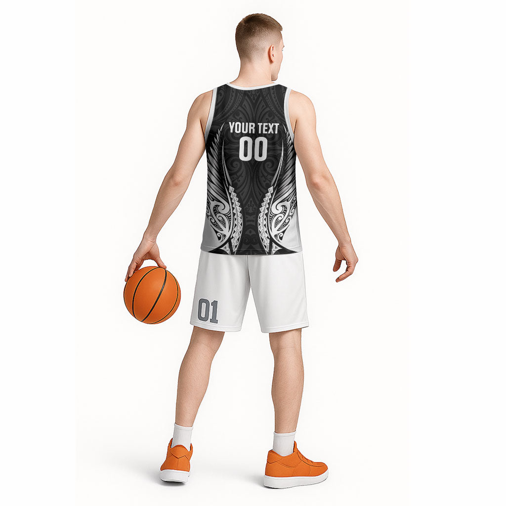 Hawke's Bay 2026 Rugby Custom Basketball Jersey NZ Maori Silver Fern
