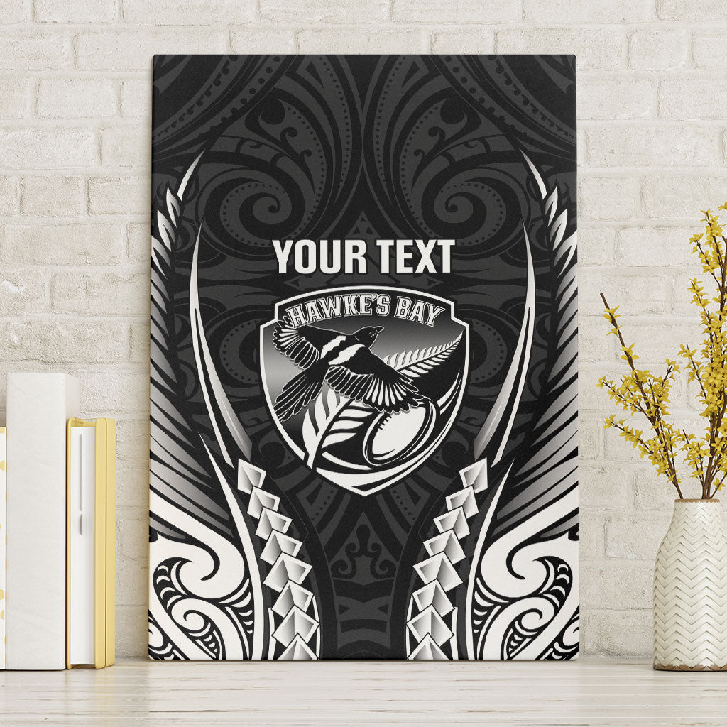 Hawke's Bay 2026 Rugby Custom Canvas Wall Art NZ Maori Silver Fern