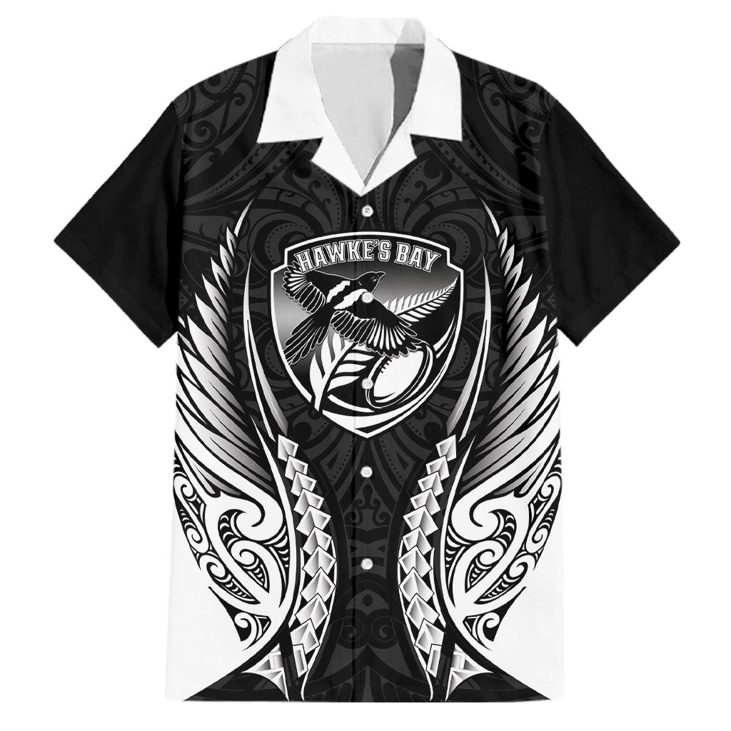 Hawke's Bay 2026 Rugby Custom Family Matching Off Shoulder Maxi Dress and Hawaiian Shirt NZ Maori Silver Fern