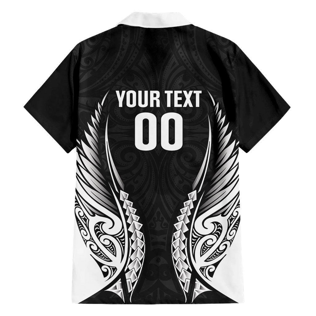 Hawke's Bay 2026 Rugby Custom Family Matching Off Shoulder Maxi Dress and Hawaiian Shirt NZ Maori Silver Fern