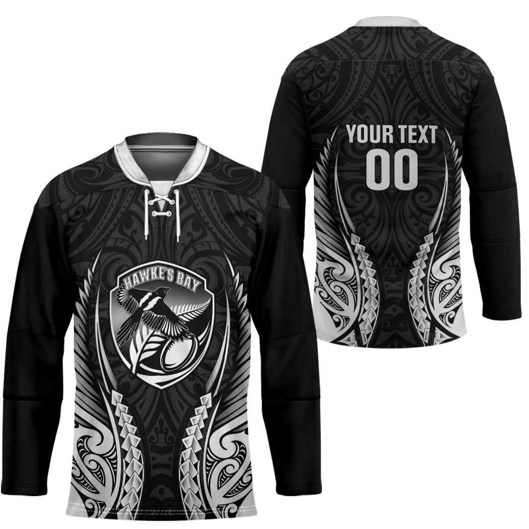 Hawke's Bay 2026 Rugby Custom Hockey Jersey NZ Maori Silver Fern