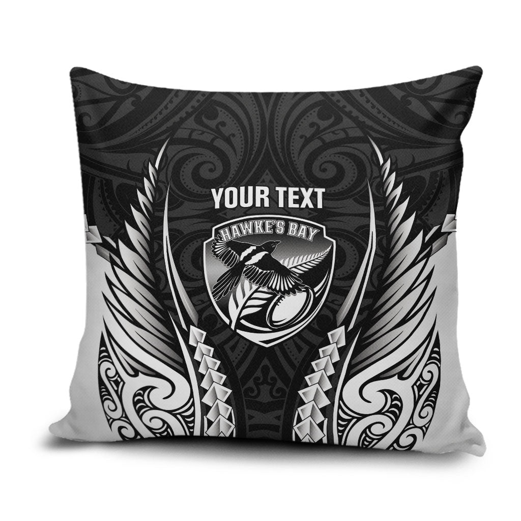 Hawke's Bay 2026 Rugby Custom Pillow Cover NZ Maori Silver Fern