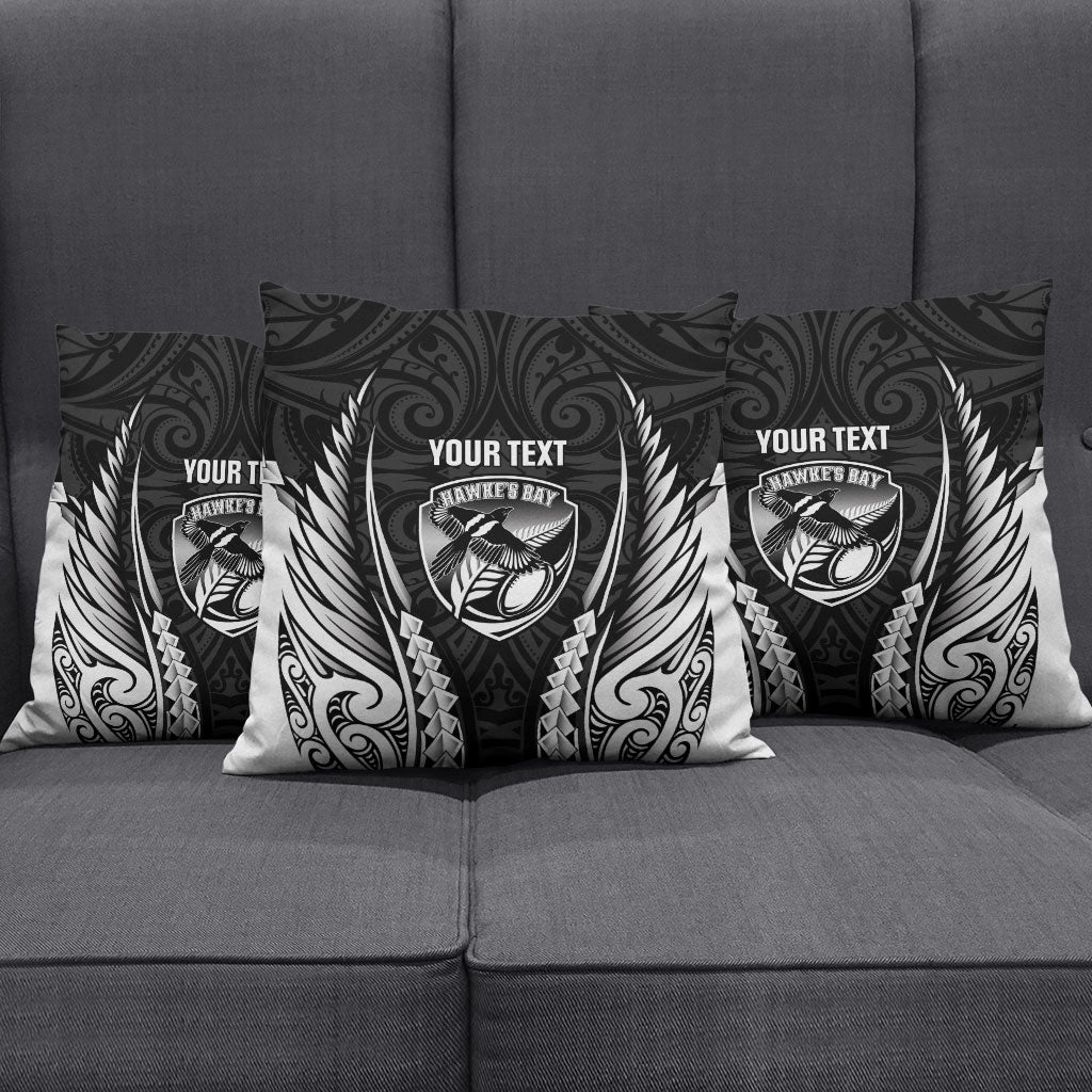 Hawke's Bay 2026 Rugby Custom Pillow Cover NZ Maori Silver Fern
