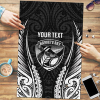 Hawke's Bay 2026 Rugby Custom Puzzle NZ Maori Silver Fern