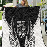 Hawke's Bay 2026 Rugby Custom Quilt NZ Maori Silver Fern
