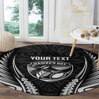Hawke's Bay 2026 Rugby Custom Round Carpet NZ Maori Silver Fern
