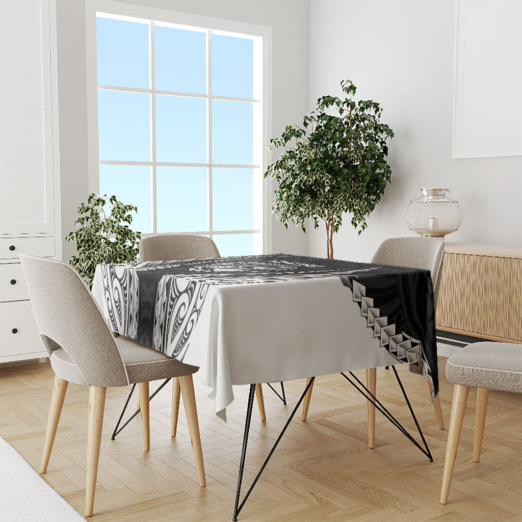 Hawke's Bay 2026 Rugby Custom Tablecloth NZ Maori Silver Fern
