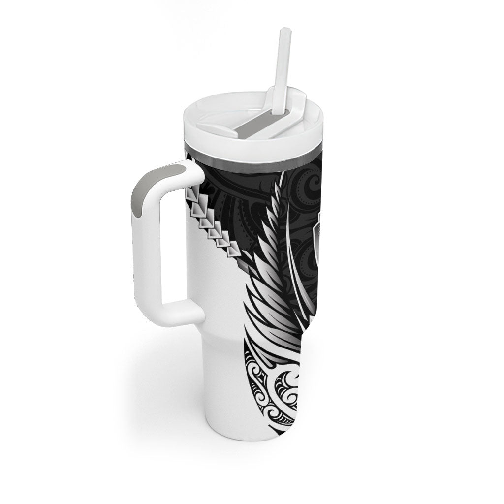 Hawke's Bay 2026 Rugby Custom Tumbler With Handle NZ Maori Silver Fern
