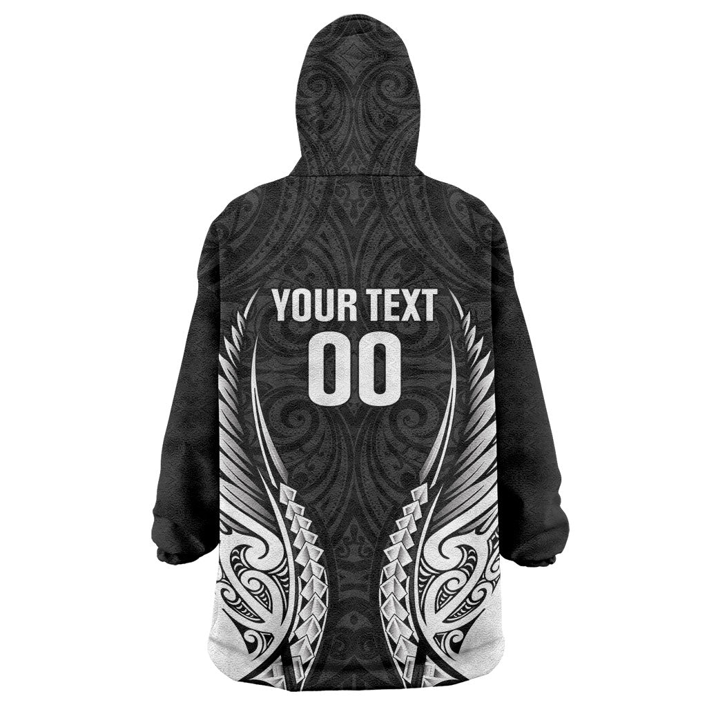 Hawke's Bay 2026 Rugby Custom Wearable Blanket Hoodie NZ Maori Silver Fern