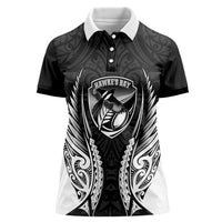 Hawke's Bay 2026 Rugby Custom Women Polo Shirt NZ Maori Silver Fern