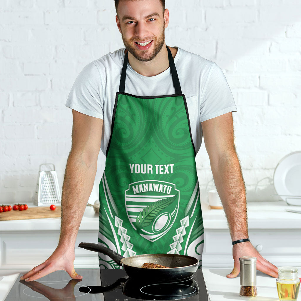 Manawatu 2026 Rugby Custom Apron NZ Maori Silver Fern