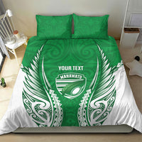 Manawatu 2026 Rugby Custom Bedding Set NZ Maori Silver Fern