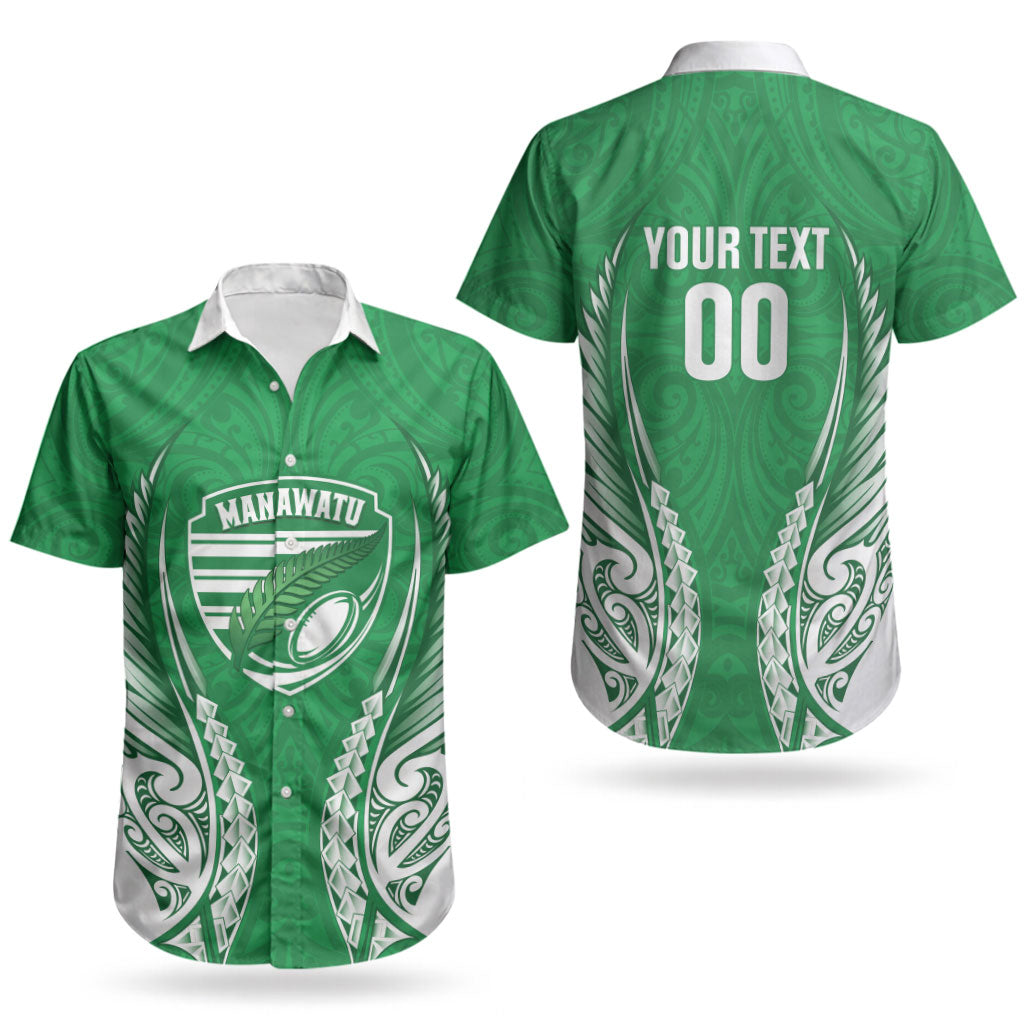 Manawatu 2026 Rugby Custom Couples Matching Off Shoulder Short Dress and Hawaiian Shirt NZ Maori Silver Fern LT14 - Polynesian Pride
