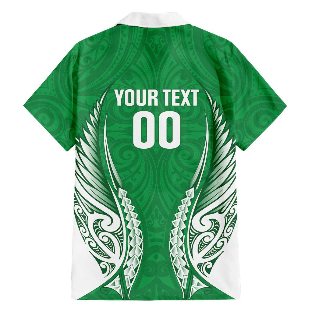 Manawatu 2026 Rugby Custom Family Matching Off Shoulder Maxi Dress and Hawaiian Shirt NZ Maori Silver Fern