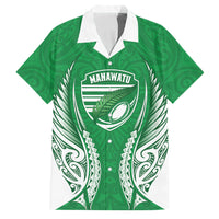 Manawatu 2026 Rugby Custom Family Matching Summer Maxi Dress and Hawaiian Shirt NZ Maori Silver Fern
