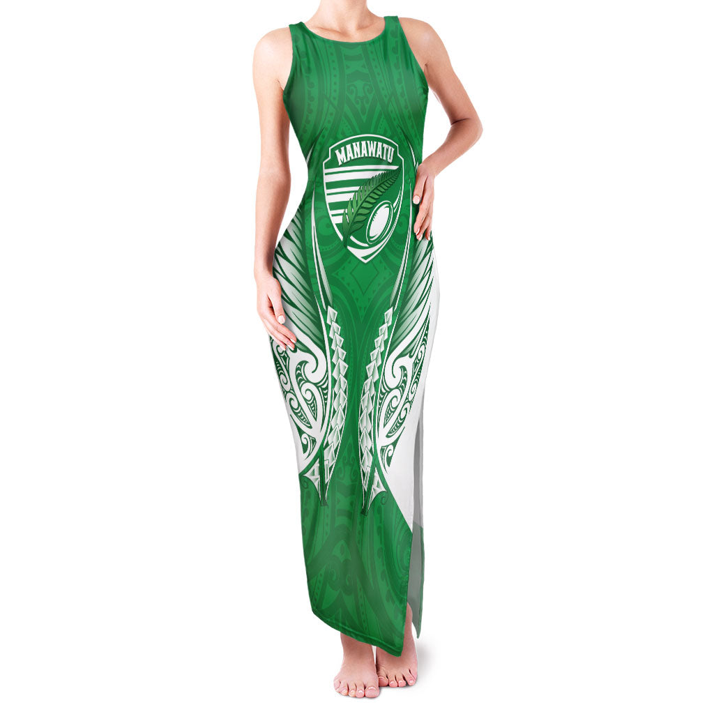 Manawatu 2026 Rugby Custom Family Matching Tank Maxi Dress and Hawaiian Shirt NZ Maori Silver Fern
