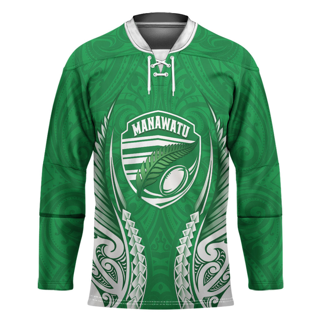 Manawatu 2026 Rugby Custom Hockey Jersey NZ Maori Silver Fern