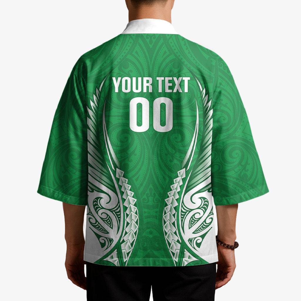 Manawatu 2026 Rugby Custom Kimono NZ Maori Silver Fern