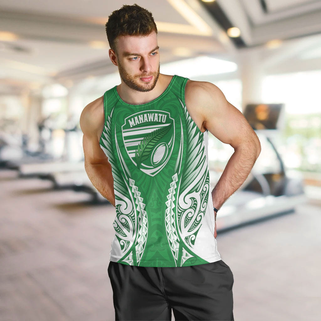 Manawatu 2026 Rugby Custom Men Tank Top NZ Maori Silver Fern