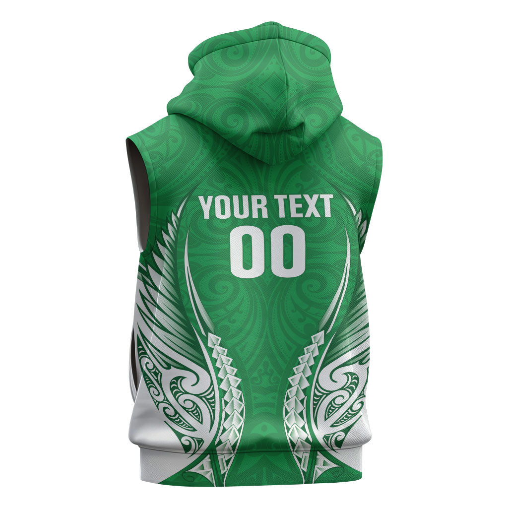 Manawatu 2026 Rugby Custom Sleeveless Zip Hoodie NZ Maori Silver Fern