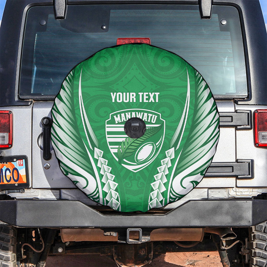 Manawatu 2026 Rugby Custom Spare Tire Cover NZ Maori Silver Fern