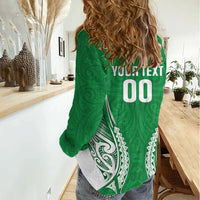 Manawatu 2026 Rugby Custom Women Casual Shirt NZ Maori Silver Fern